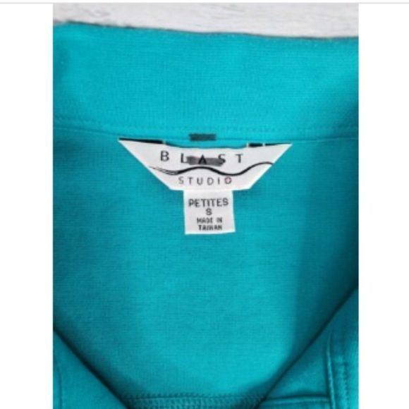 Blast Studio 2 Pc Outfit Sz Small Petite Turquoise - Picture 4 of 8